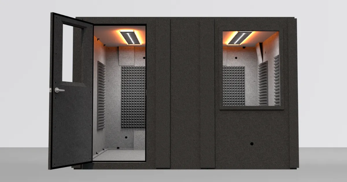 MDL 96120 S - 8' x 10' Single-Wall Isolation Booth | WhisperRoom®